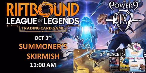 Riftbound TCG: October Summoner's Skirmish Win-a-Box (Radiance)!