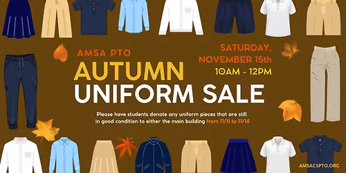 Autumn Used Uniform Sale