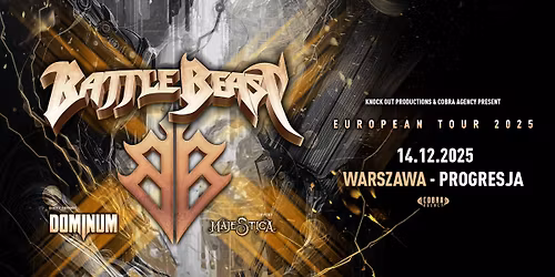 Battle Beast + Dominum, Majestica \/ 14 XII 2025 \/ Warszawa