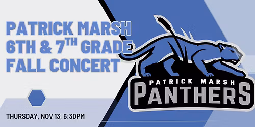 Patrick Marsh 6th and 7th Grade Bands