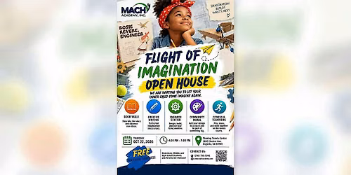 Flight of Imagination Open House Annual Lights on After School Event