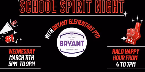 School Spirit Night - Bryant Elementary PTO