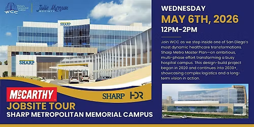 Jobsite Tour with McCarthy: Sharp Metropolitan Memorial Campus