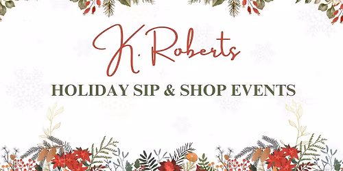 Holiday Sip & Shop Events