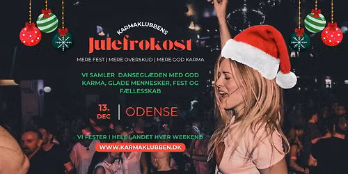 ODENSE \u2022 Karmaklubben \/\/ Julefrokost \u2022 L\u00f8rdag 13. december