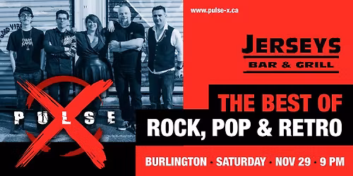 Pulse X Live @ Jerseys Bar & Grill Burlington Ontario