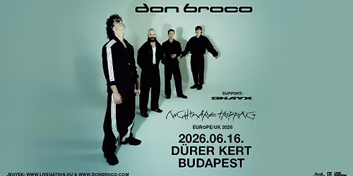 Don Broco support: SNAYX | Budapest 2026
