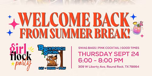 Welcome Back from Summer Break! GFP Meetup