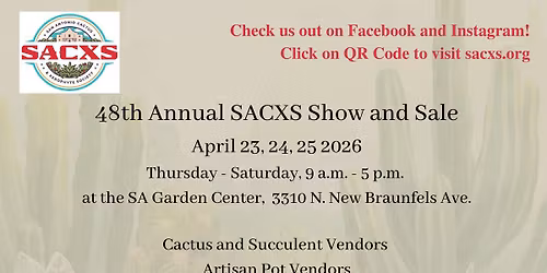 SACXS 48th Annual Show and Sale