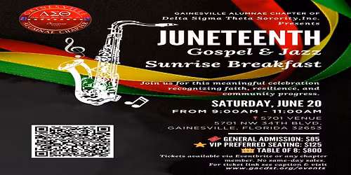 Juneteenth Gospel & Jazz Sunrise Breakfast