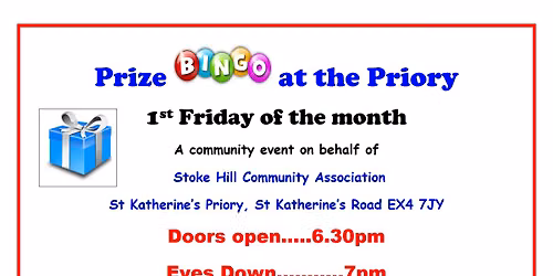 Prize Bingo — St. Katherine's Road, EX4 7JY Exeter, United Kingdom