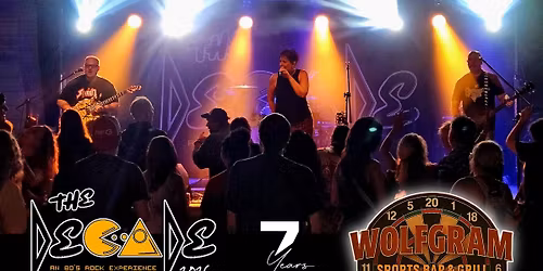 The Decade Heads to Watertown to ROCK Wolfgram Sports Bar & Grill!