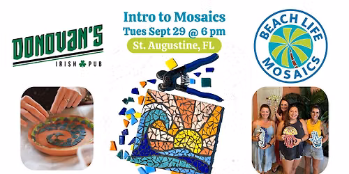 Beginner Mosaic Class in St. Augustine