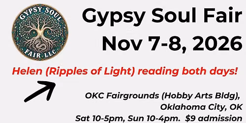 I'm reading at Gypsy Soul Fair!  (Spirit Fair)