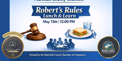Marshall County Chamber Roberts Rules Lunch & Learn