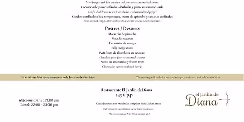 C\u00f3ctel y fiesta de Nochevieja en Jard\u00edn de Diana, Hyatt Centric Gran V\u00eda Hotel 5*