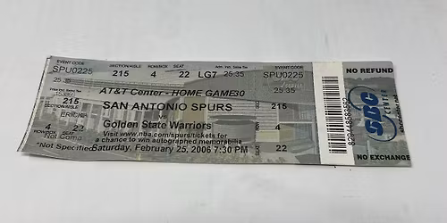San Antonio Spurs at Golden State Warriors Tickets