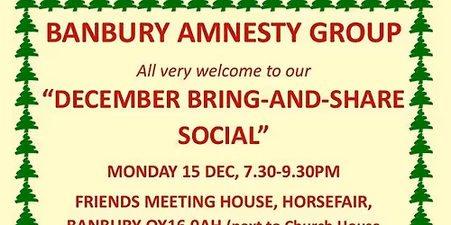 December meeting - talk and social