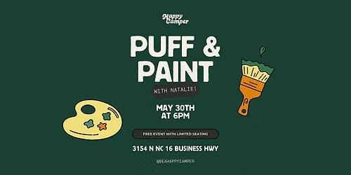 Puff & Paint at The Happy Camper in Lake Norman