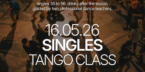 Saturday | Singles Tango Class | Athens | 35-50