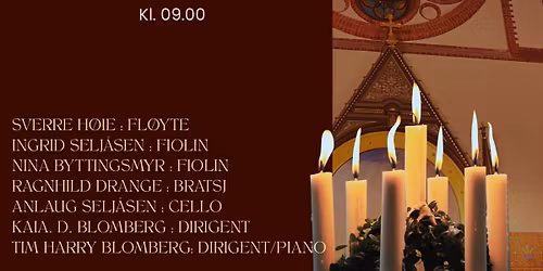 LUCIAMORGEN med barne og ungdomskor i Trefoldighetskirken