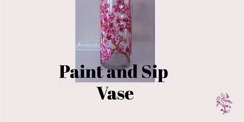 Paint And Sip glass vase