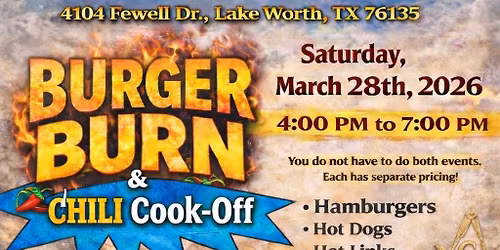 Burger Burn and chili cook off