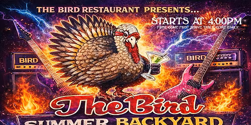 AQUANET PLAYS "THE BIRD OUTDOOR SUMMER CONCERT BBQ PARTY!"