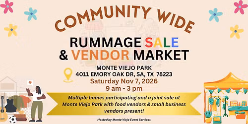 FALL Community Wide Rummage Sale & Vendor Market