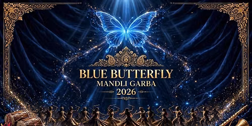 Blue Butterfly Premium Mandli Garba