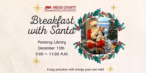 Breakfast with Santa at the Library