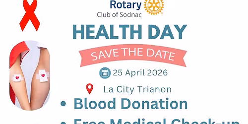 Health Day: Blood Donation and Free Medical check up and cancer screening 