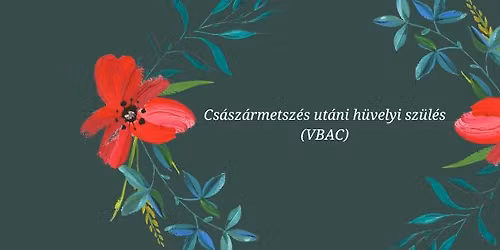 Cs\u00e1sz\u00e1rmetsz\u00e9s ut\u00e1ni h\u00fcvelyi sz\u00fcl\u00e9s (VBAC)