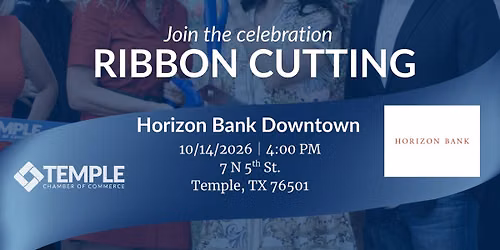 Horizon Bank Downtown Branch Grand Opening Ribbon Cutting