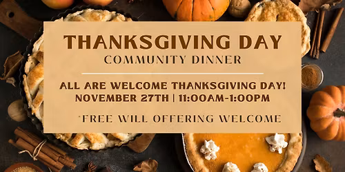 Thanksgiving Day Community Dinner