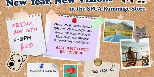New Year, New Visions @ the SPCA Rummage Store