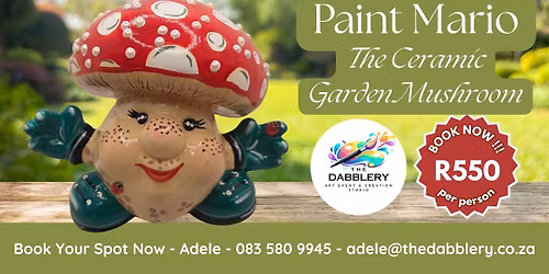 Ceramic Painting - Mario the garden mushroom