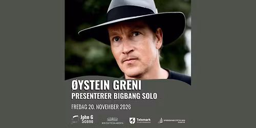 \u00d8ystein Greni presenterer Bigbang solo \/\/ Wrightegaarden