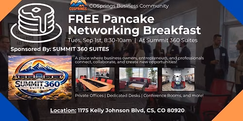 Monthly Free Pancake Networking Breakfast