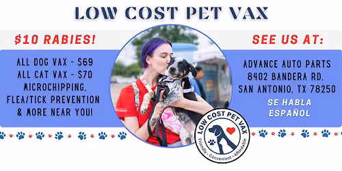 San Antonio Low Cost Pet Vax Clinic (Bandera Rd)