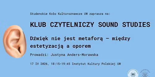 D\u017awi\u0119k nie jest metafor\u0105 - mi\u0119dzy estetyzacj\u0105 a oporem | Klub Czytelniczy Sound Studies
