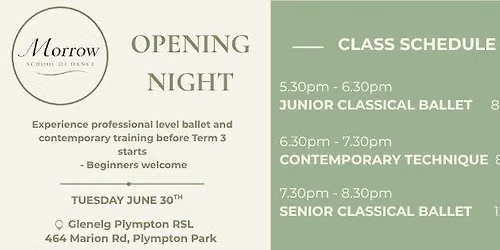 Morrow School of Dance - Opening Night