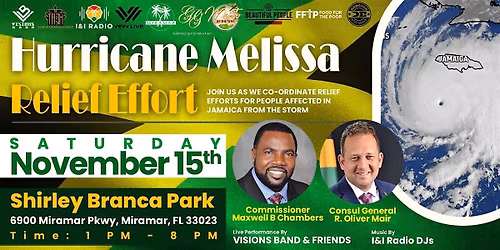 Mirimar Presents Hurricane Melissa Relief Effort Shirley Branca Park