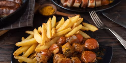 Gro\u00dfes Currywurst Buffet