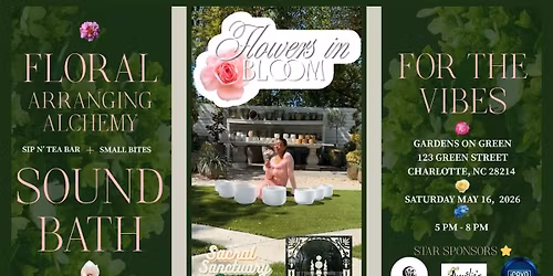 Flowers in Bloom: An Intentional Flower Arranging Experience