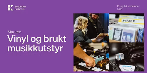 JULEMARKED: Vinyl og brukt musikkutstyr