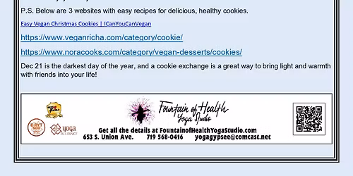 Vegan Cookie Exchange