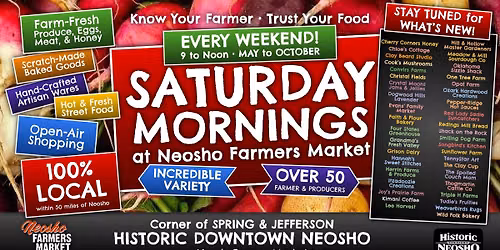 Saturday Mornings at Neosho Farmers Market