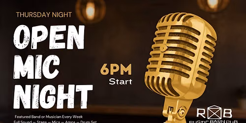 Open Mic Night Featuring Blank Slate