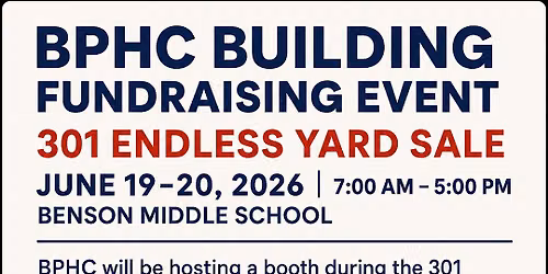 Endless Yard Sale Concession Booth- Building Fundraiser